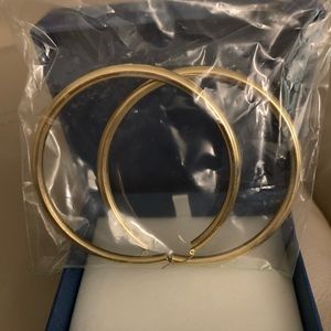 14K Solid Gold Hoop Earrings